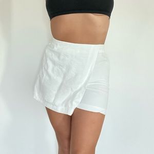 White Linen Skort, H&M
